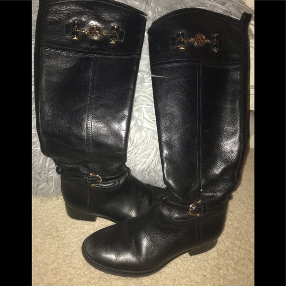 Tory Burch Shoes - Tory Burch tall black boots 7.5
